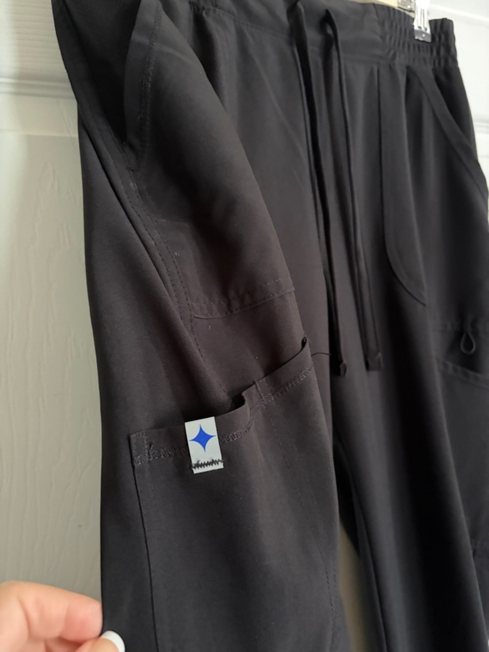 Scrubstar Black Scrub Pants with Drawstring - Picture 5 of 7